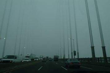 Bridge traffic in NYC.