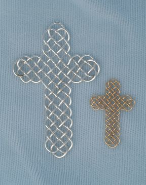 Crosses made with Prolong knot pattern.