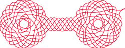 Two TH mats connected with an ocean plait.