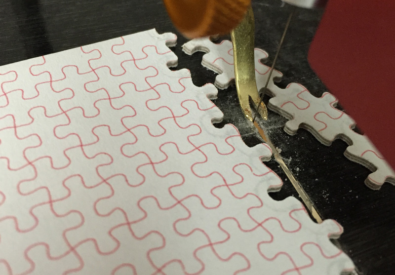 cutting the pattern